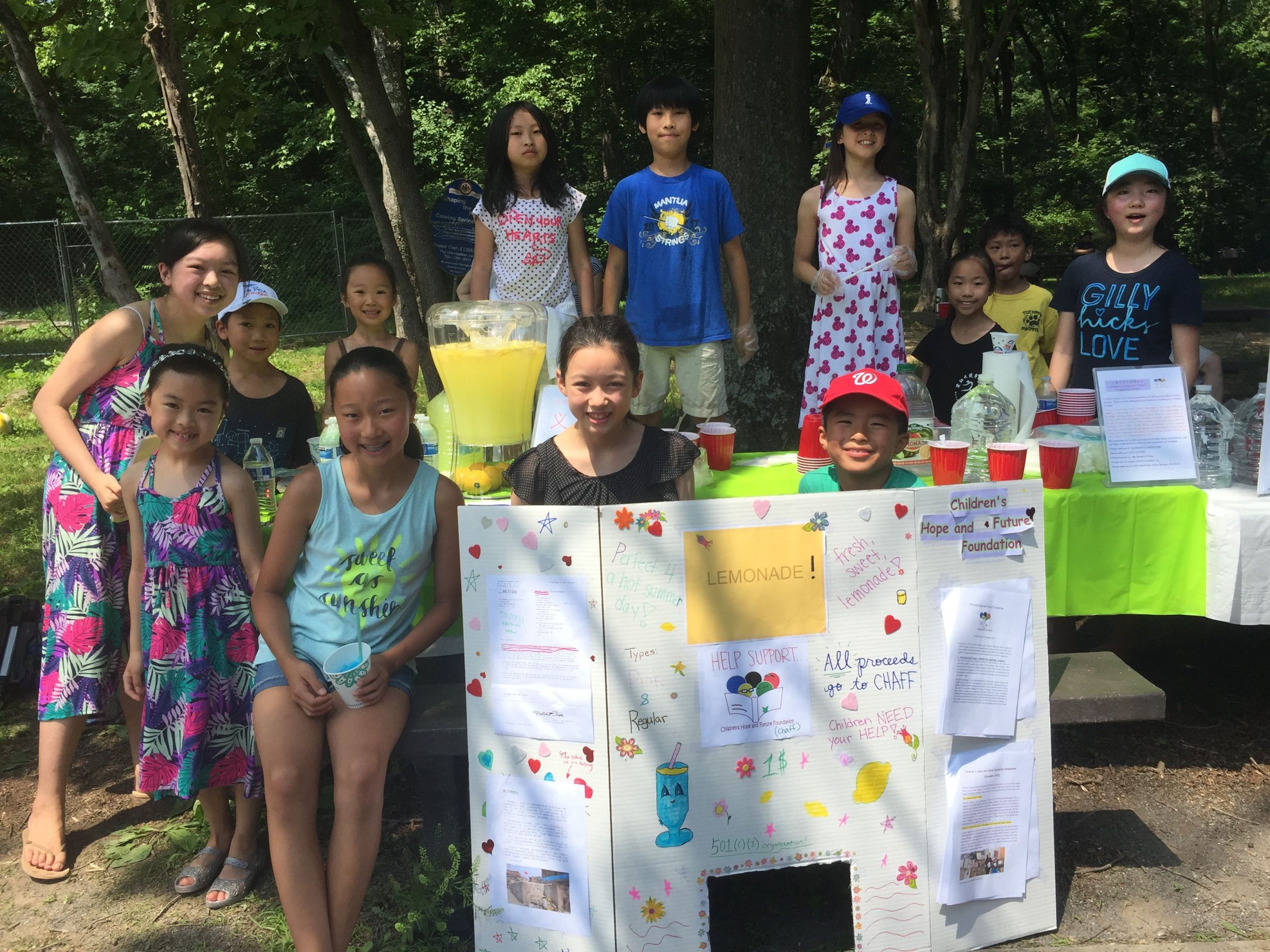 June 2018 – Summer Fundraising Event – Lemonade Sale, Fairfax, VA, USA